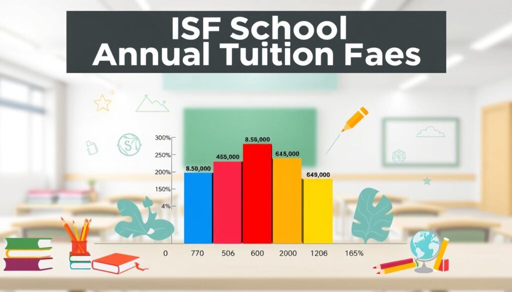 Annual tuition fees by grade level at ISF School