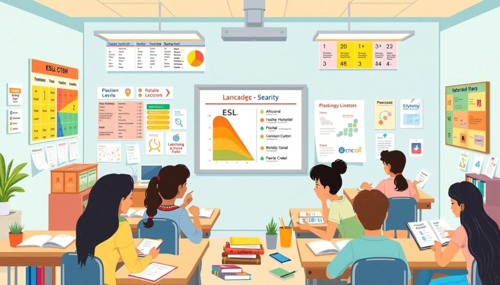 ESL levels and language support at ICS school