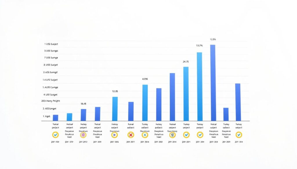 A-Level Subject Popularity Chart