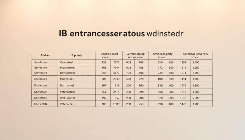 IB入大學分數标准